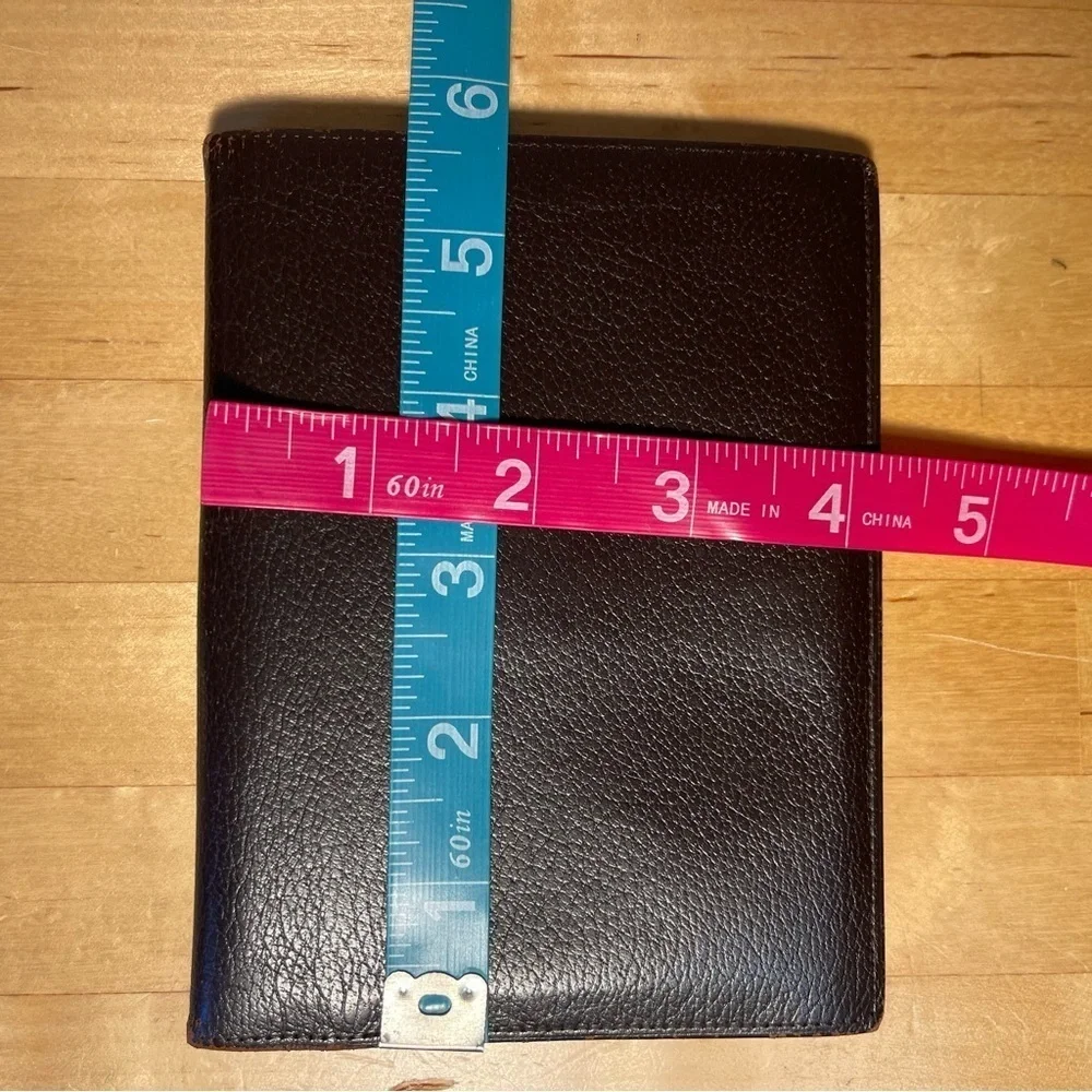 Vintage Steerhide Leather Wallet Attache Billfold Money Clip Brown Leather